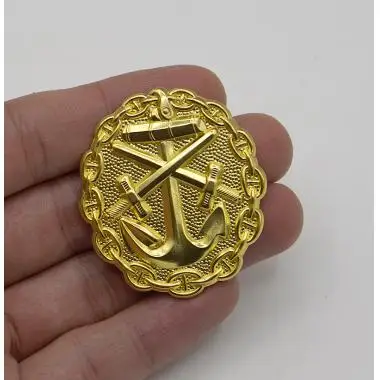 Немецкий знак морской раны EMD WWI в Gold1| |