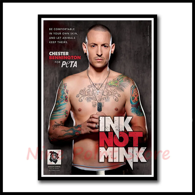 Рок-Группа Linkin Park с белым покрытием бумажные плакаты постер для бара/Кафе Ретро плакат декоративной живописи бескаркасные