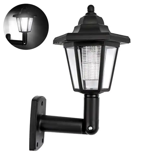 Solar Powered Hexagon Wall Light Hexagonal Lantern Outdoor Solar Powered Hexagon Wall Light