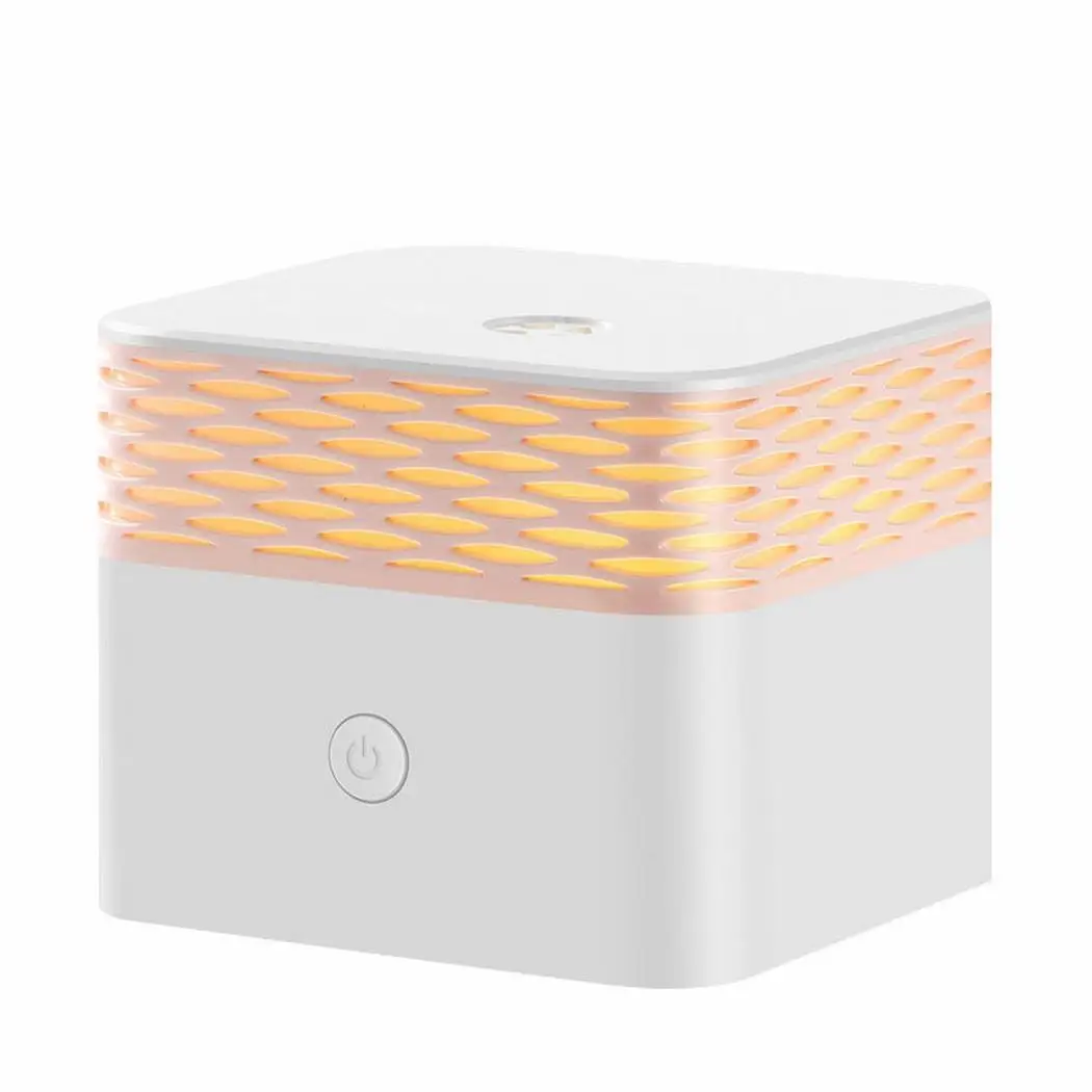 

USB Ultrasonic Electric Diffuser Aroma Essential LED Oil 3W White 120ML 5V Air Purifier Square Appliances