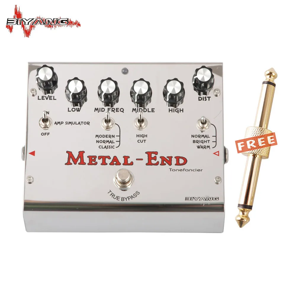 Biyang Tonefancier Metal End King Distortion Electric Guitar Effect Pedal True Bypass Brand New 460 D Biyang Tonefancier Metal End King Distortion Electric Guitar Effect Pedal True Bypass Brand New 460 D