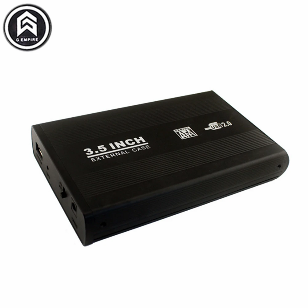 100% новая коробка HDD 3.5 USB 2.0 Case жесткий диск SATA внешний корпус чехол для ноутбука
