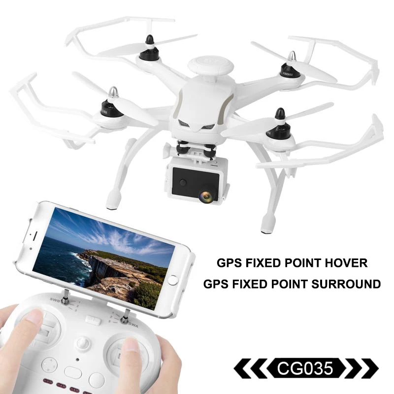 Радиоуправляемый вертолет AOSENMA CG035 Wi Fi Дрон с камерой HD 1080 P карданов подвес для