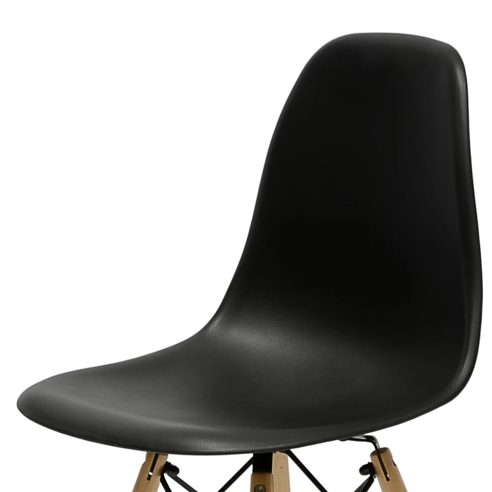  94893 Barneo N-12 Plastic Wood Kitchen Breakfast Interior Stool Bar Chair Kitchen Furniture Black f - 1000004216006