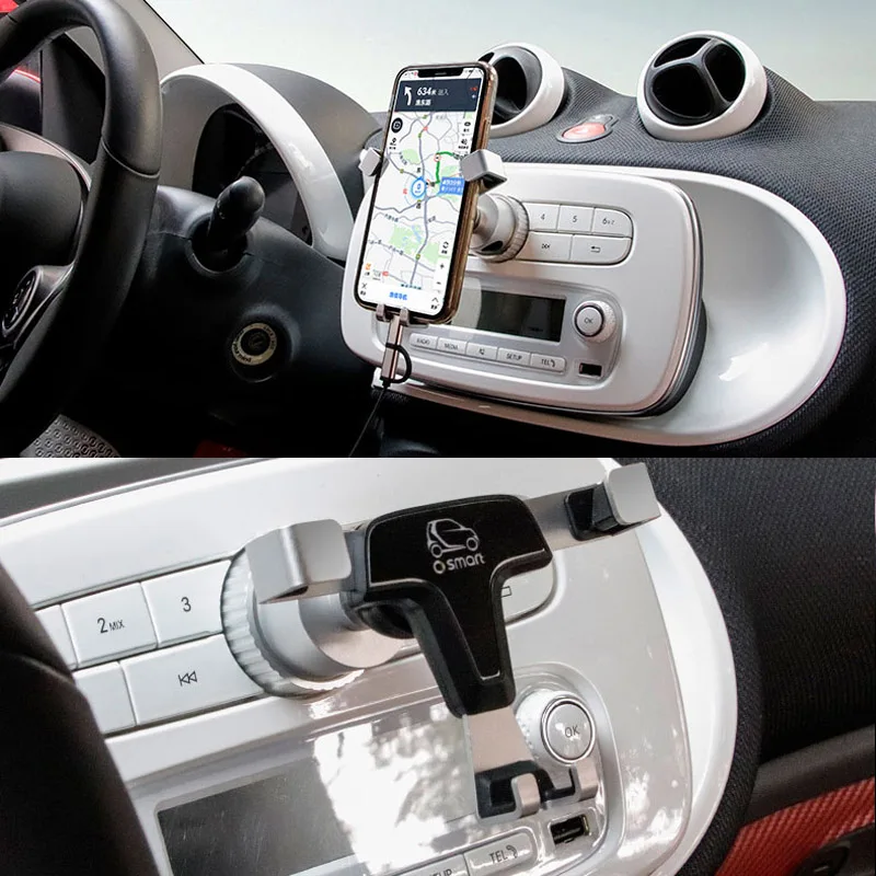 2015 2019 Новый смарт 453 модель Forfour Fortwo мобильный телефон держатель обеспечивает