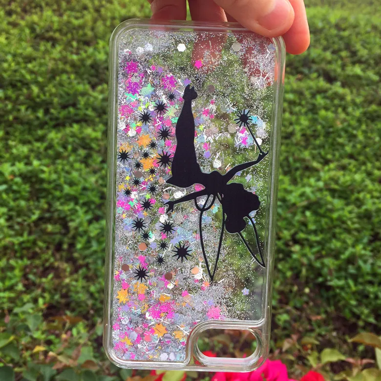 Блестящий чехол для iPhone7 8 SE2020 4 7 дюйма с зыбучим песком|case cover|clear casequicksand case |
