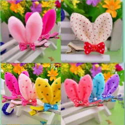 

Hot Sale Girl Baby Hair Clips Kawaii Rabbit Ear Hair Clip Cute Hairpins Fashion Kids Clips Barrettes Ten Colors Accessories