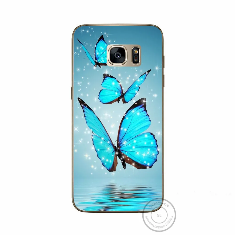Для samsung s7 edge чехлы для телефонов красивая бабочка индийская Мандала Цветы