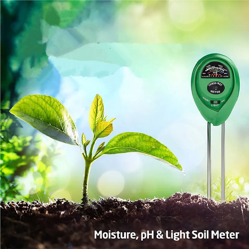 Точный 3-в-1 PH Измеритель влажности почвы гидропонических растений цветок анализатор почвы измерительный прибор для измерения уровня PH тестер
