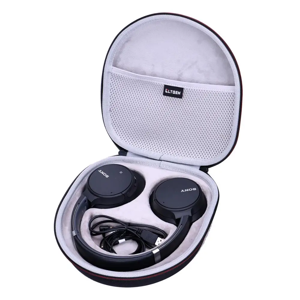 LTGEM EVA Black Carrying Hard Case for Sony Noise Cancelling Headphones WH-CH700N