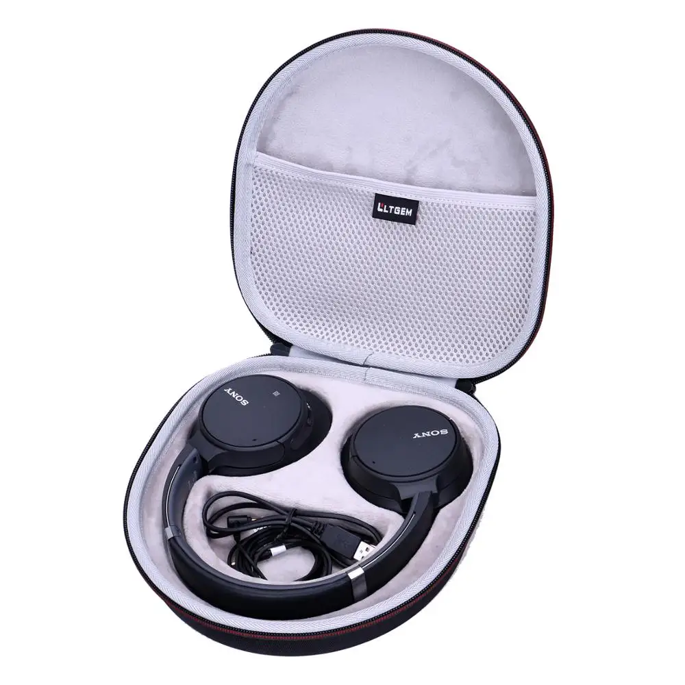 LTGEM EVA Black Carrying Hard Case for Sony Noise Cancelling Headphones WH CH700N