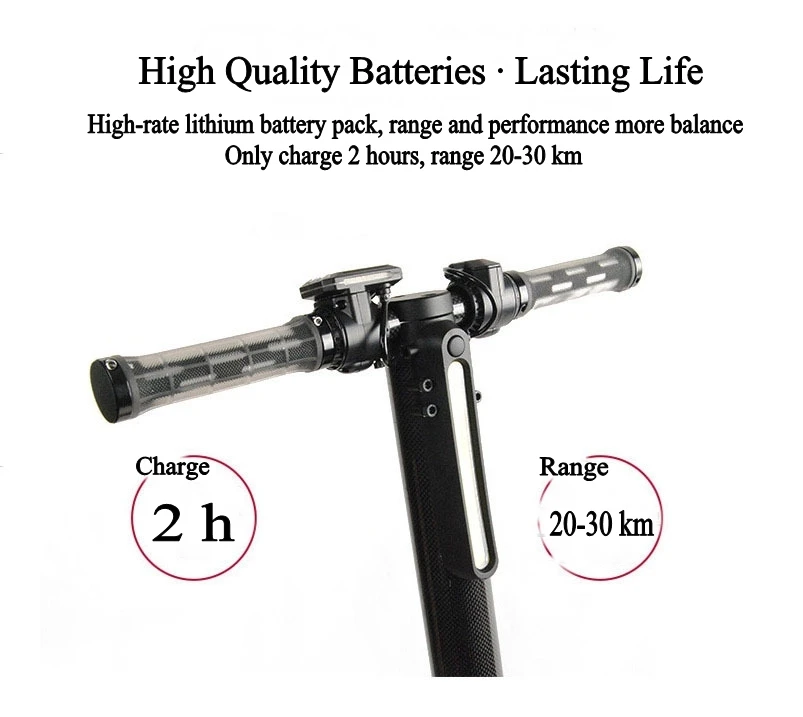 Cheap Mini Folding Electric Scooter Hoverboard Two Wheel electric skateboard Lithium Battery LED Light E-Bike with CE & ROHS 3