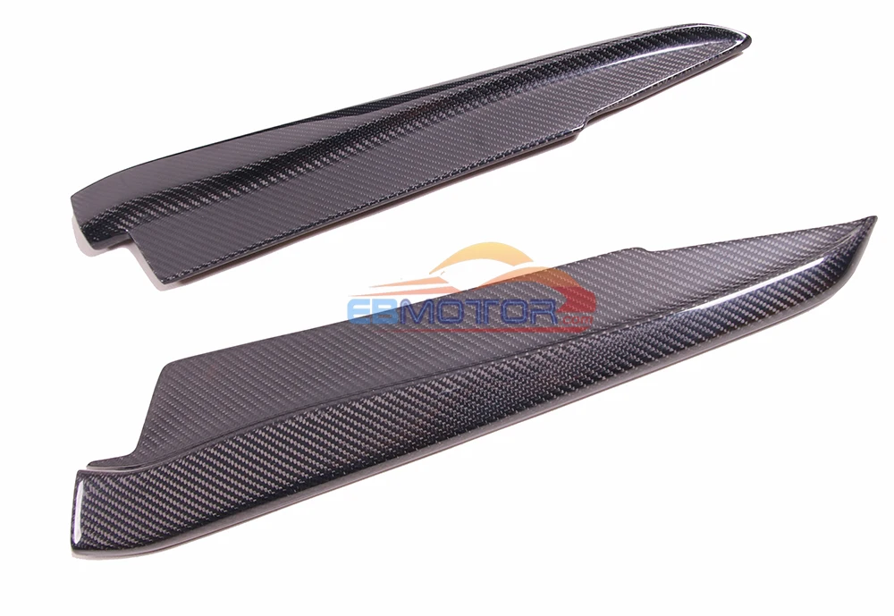 ebmotor-com Real Carbon fiber Rear Bumper Side Splitter Spoiler EXTENSIONS 1pair for BMW E92 E93 2D M3 Model 08-13  3