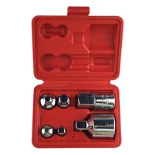 HLZS-6Pcs многофункциональная розетка Редуктор комплект Воздушный ударный адаптер конвертер для гаечных ключей и трещоток