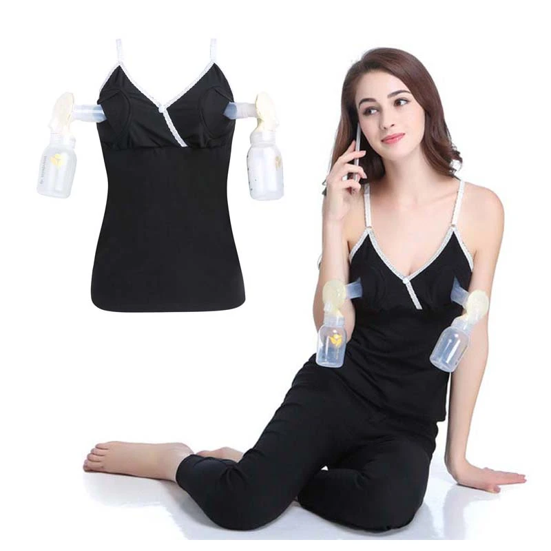 New Women HandsFree Maternity Breast Pump Bra Breastfeeding Nursing