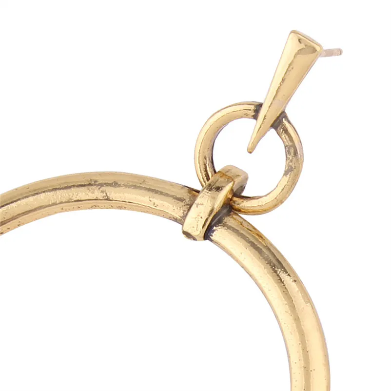 2018 Fashion Top Popular Earrings for earrings Lady Thin Round Big Large Dangle Hoop Loop Earrings Boucle d'oreille Y05#N (12)