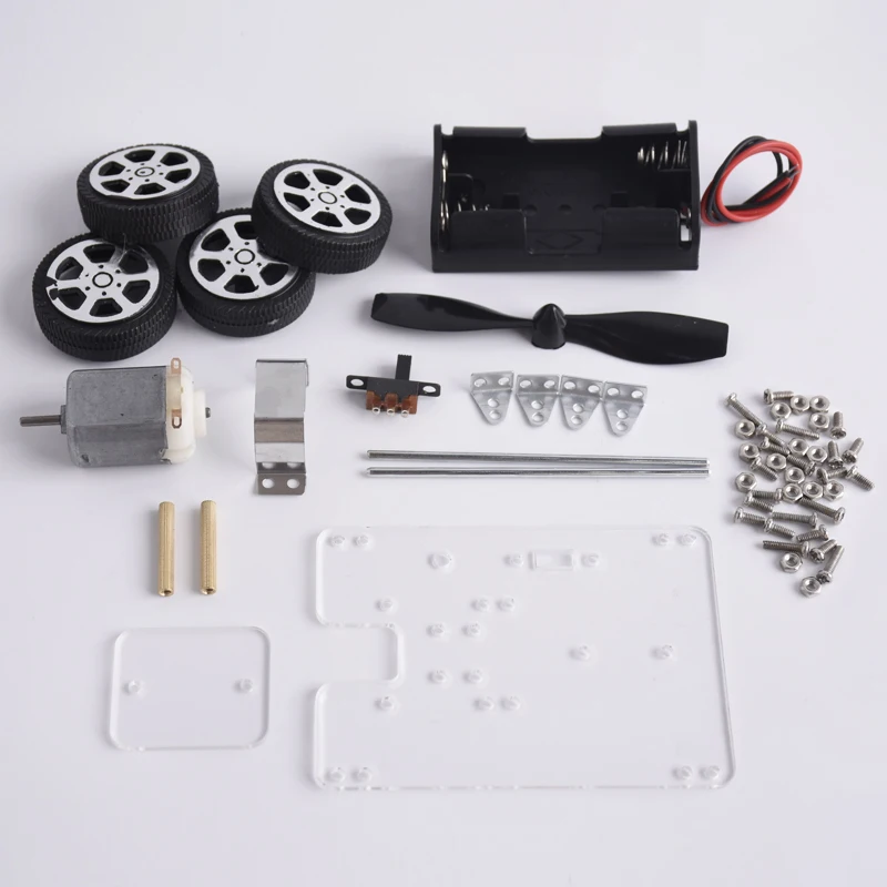 Force Car DIY ветровая тележка Модель для вождения ветра игрушки экспериментов