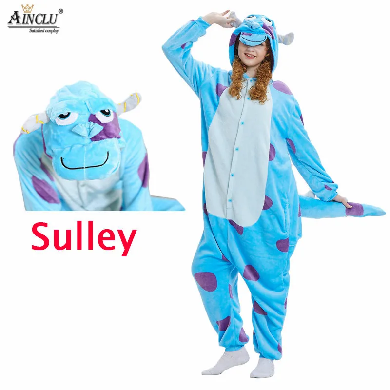 

Women Animal Onesie Monster Sullivan Kigurumi Sully Pajama Funny Suit Adult Cartoon Blue Cow Soft Warm Jumpsuit Fantasias Fancy