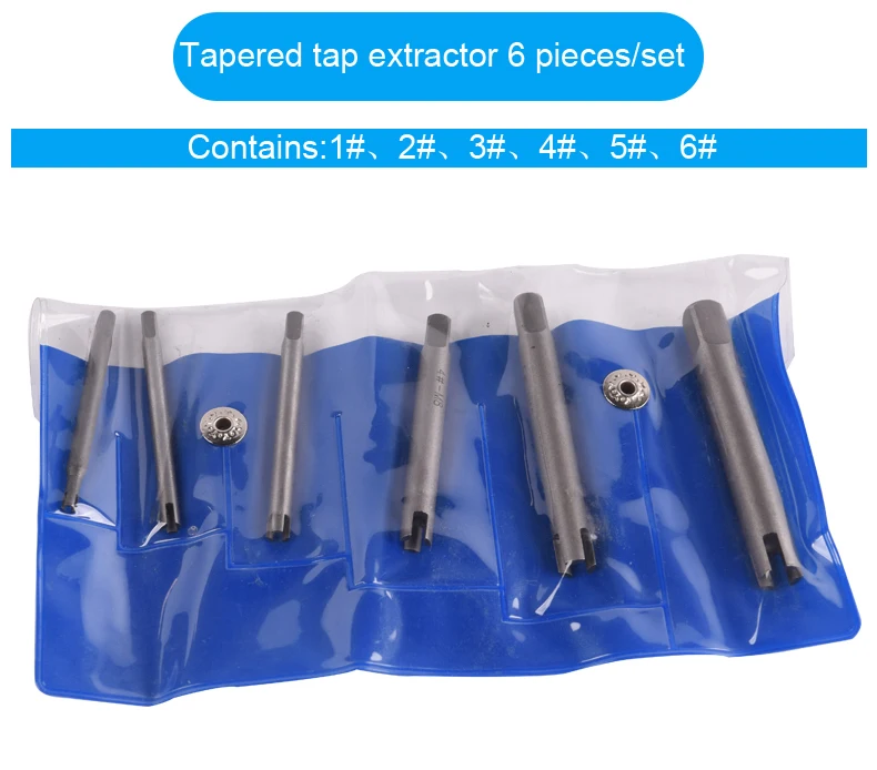 M4-M24 Broken Tap Extractor Guide Set Easy Out Broken Wire Screw Remover Tools Screw Extractor Wrench Set Drill Bit