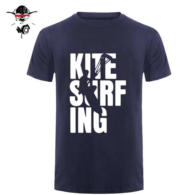 Футболка с кайтсерфингом и надписью «EAT SLEEP», крутая футболка с надписью «Surfinger», забавный подарок, футболка с круглым вырезом, футболка в стиле Харадзюку - Цвет: 9