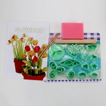 3 компл./лот) FDA высокое качество пластиковые различные цветочные узоры Плунжерные Фрезы прессформы Набор