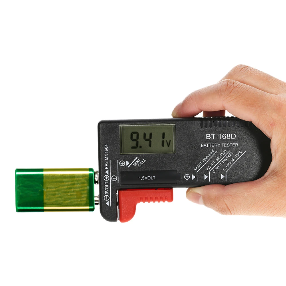 A New Universal Button Cell Battery Volt Tester Checker Digital Display