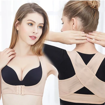 Useful 1Pcs Lady Chest Posture Corrector Support Belt Body Shaper Corset Shoulder Brace for Health Care Drop Shipping SMLXL