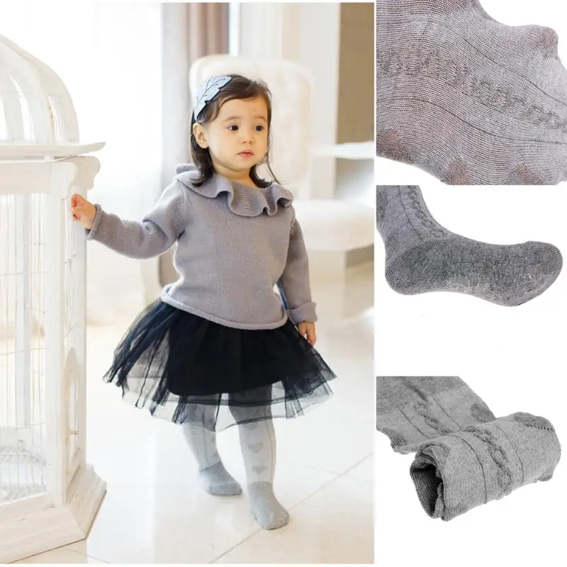 Baby Girls Jacquard Bottoms Stockings Cotton Baby Pantyhose Kids