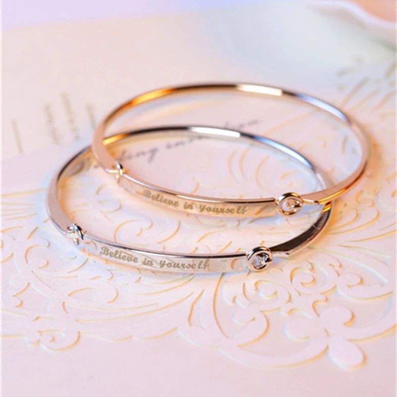 Индивидуальные инициалы браслеты для женщин подарок золотой бар браслет на предплечье гравировка украшения из букв