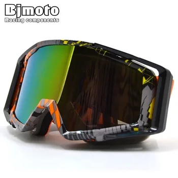 

BJMOTO Outdoor Motocicletta Oculare Vintage UV Protection Off Road Motocross Goggles Glasses For Motorcycle Dirt Bike