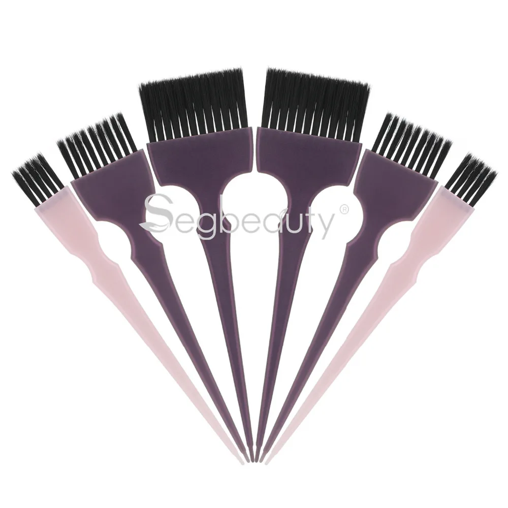Segbeauty 6pcs Hair Dye Tint Brush Set Coloring Professional Hairdressing Tinting Bleach Styling Color Applicator Balayage