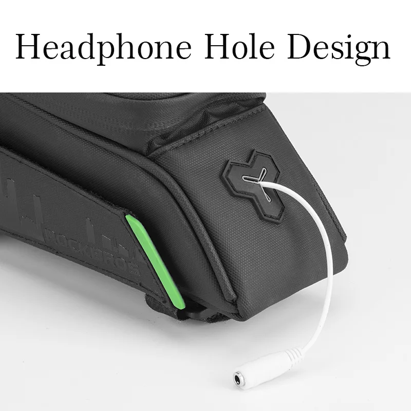 Top ROCKBROS Bike Bag Front Phone Bicycle Bag For Bicycle Tube Waterproof Touch Screen Saddle Package For 5.8 /6 Bike Accessories 3