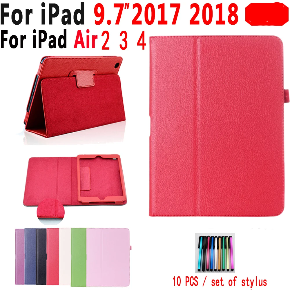 Для Apple ipad 9,7 Air 1/Air 2 1 2 3 4 Чехол Флип личи из искусственной кожи чехол для ipad mini 1/2/3/4 Pro 11 стенд держатель Folio Case