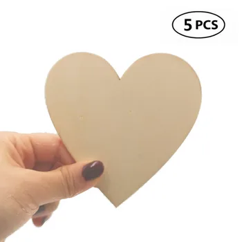5 sztuk 100mm 4 cal duży rozmiar drewniane serce niedokończone drewniane serce kształt wycięcia drewniane serca dla sztuka DIY dekoracje ślubne tanie i dobre opinie CN (pochodzenie) Niedokończone Drewna