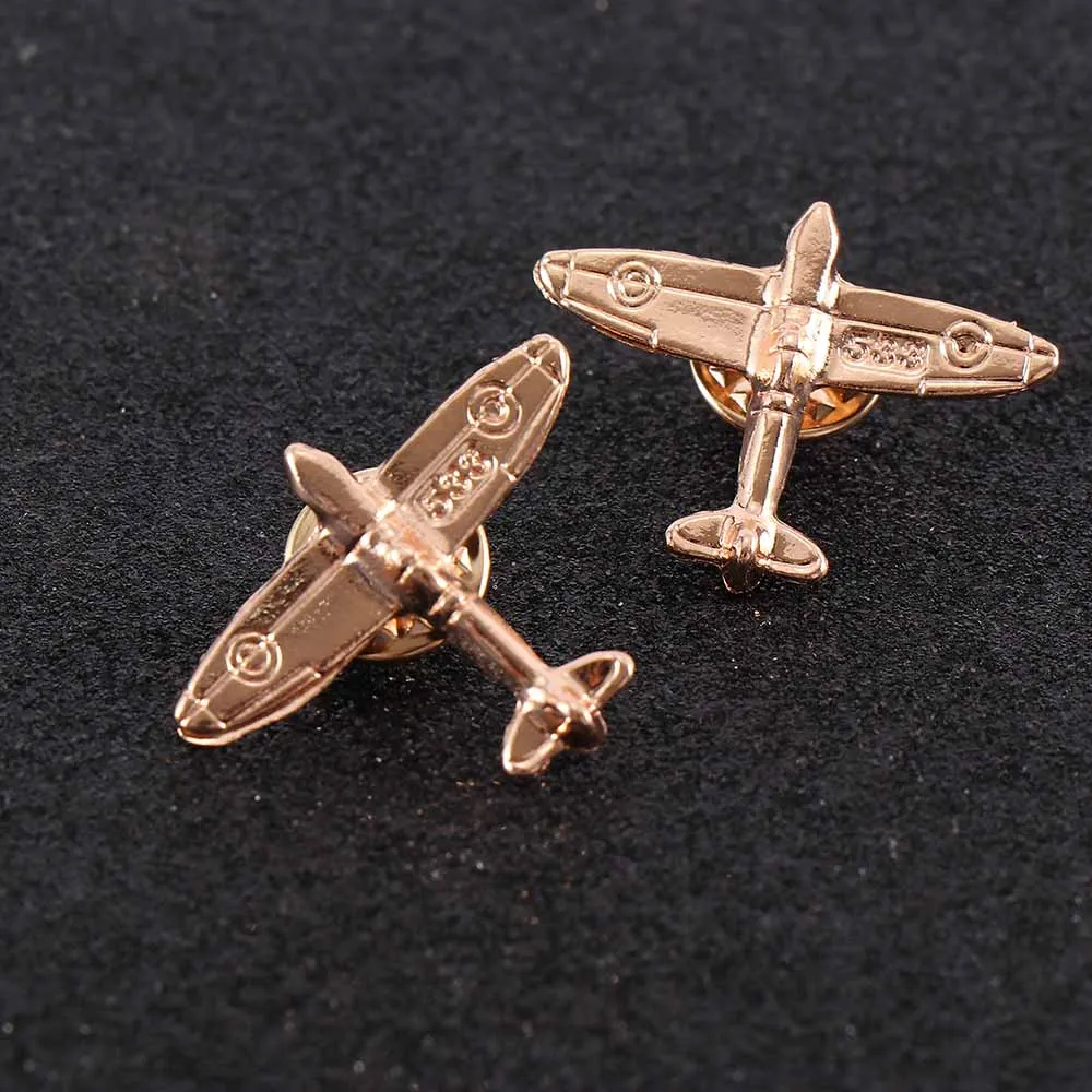 

2pcs Business Suit Use Plane Brooch T Shirt Jewelry Accessories Decorative Clothes Jewelery Lapel Brooches 1 Pair Hot Sale