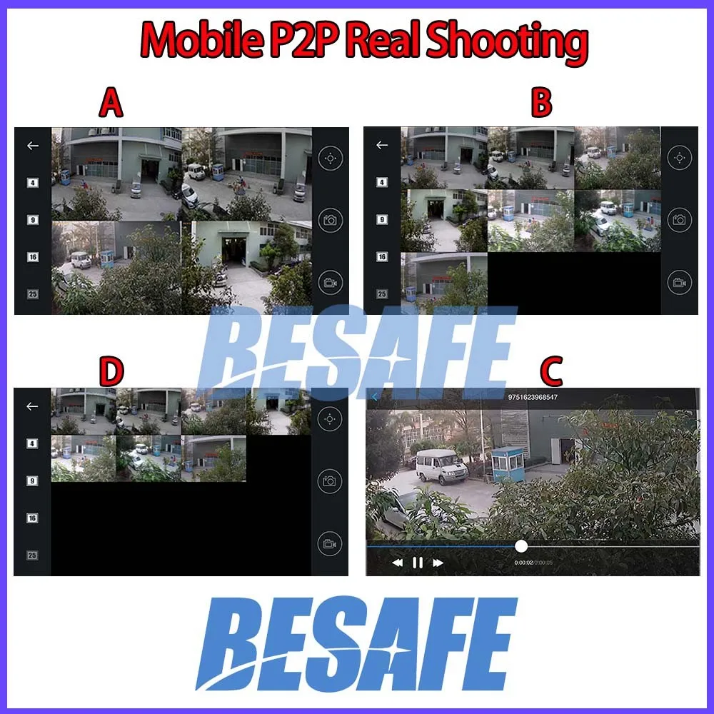 AHD DVR P2P real shooting
