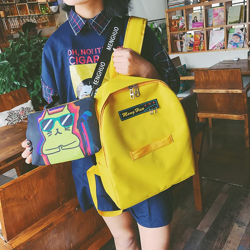 2017 Hot Multifuncional Personalized Detachable Pocket Backpack Fashion Separable Shoulder Bag 2pc School Bag Casual Travel Bags (88)
