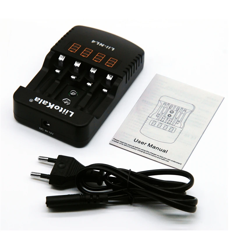 

New Liitokala Lii-NL4 Multifunction Charger 1.48V 1.5V Ni-MH AA / AAA 9V Charger DC: 12V 1A, AC 110-240V