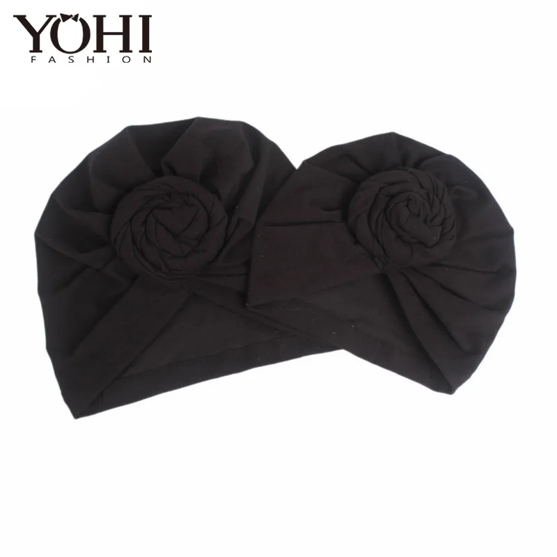 New Fashion Mommy and kids turban Hat Cap with Big Bow Soft Cute Knot Nursery Beanie knotted headban popular beanies hats