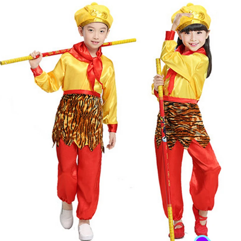 

Children's Day Monkey King Cosplay Costumes Suit Journey to the West Kids Performance Show Theme Opera Stage Costume VDB510