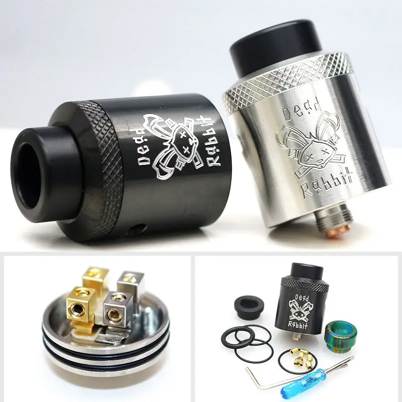 Buy Dead Rabbit BF RDA Atmoizer Tank aluminum Supports Single Dual Coil Vape Fit For elctronic cigarette box Mod vape
