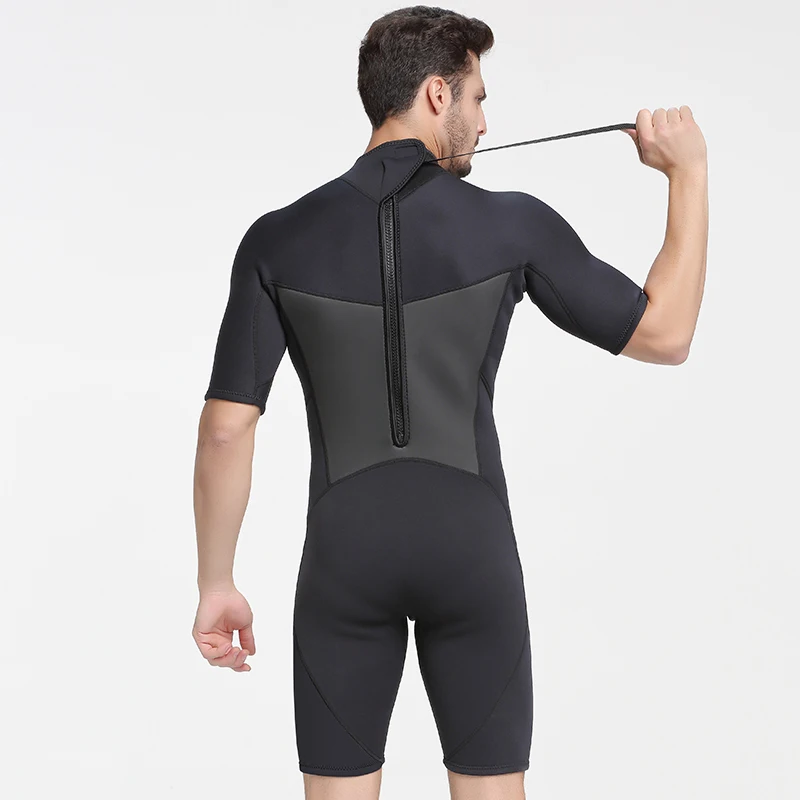 2MM Neoprene Wet suit Men Keep Warm Swimming Scuba Diving Bathing Suit