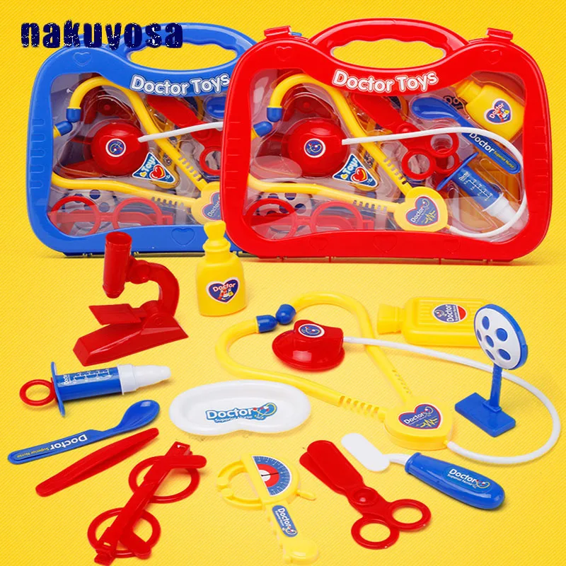 Children Medicine Box Baby Doctor Toy Stethoscope Kit Plaything Educational Toys For Babies Full