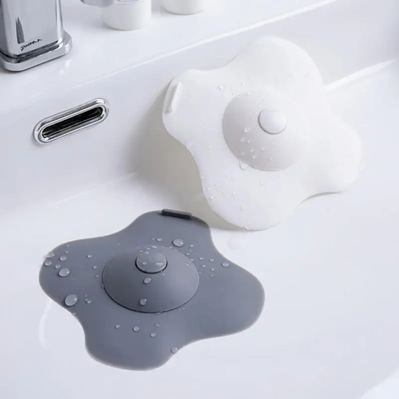 

New Bathroom Drain Water Plug Stopper Rubber Circle Silicone Sink Strainer Filter Stopper Floor Drain Hair catcher Kitchen tools