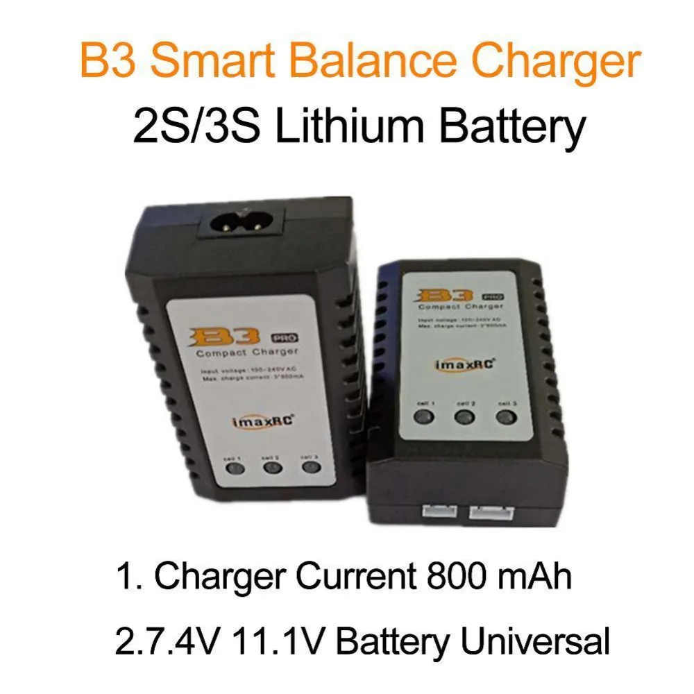 

IMAX RC B3 Pro 10w Compact Balance Charger for 2S 3S 7.4V 11.1V Lithium LiPo Battery 2s 3s RC Battery mini high quality charger