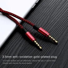 Universal jack aux cabo de 3.5mm a 3.5mm cabo de áudio macho para macho kabel carro aux cabo para iphone fone de ouvido alto-falante fio jack cabo cabo