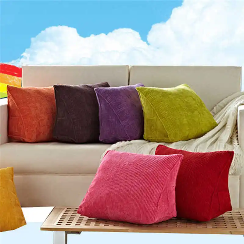 

Colorful Pillowcases Sad Person Cover Super soft fabric Home Cushion Simple Geometric Throw Bedding Pillow Case Pillow Co