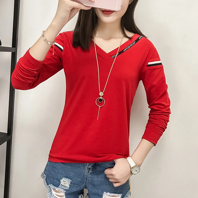 Plus Size T Shirt Long Sleeve T-Shirt Femme 2018 Vintage Christmas Tshirt Women Funny V-Neck Womens Clothing Camisetas Mujer Plus Size T Shirt Long Sleeve T-Shirt Femme 2018 Vintage Christmas Tshirt Women Funny V-Neck Womens Clothing Camisetas Mujer