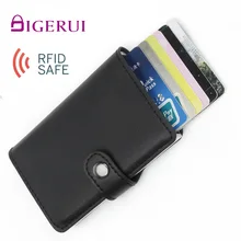 DIGERUI RFID безопасный импортный автоматический кошелек алюминиевая карта из сплава чехол Противоугонная RFID алюминиевая банковская кредитная