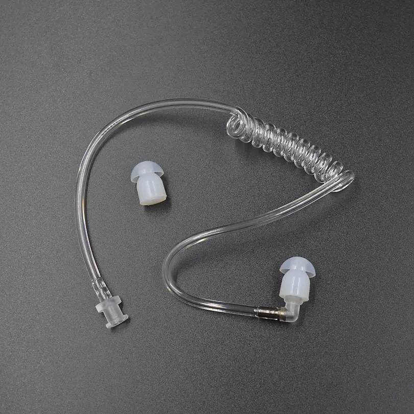 

5Pcs Clear Air Acoustic Tube Earplugs Ear Buds Replacement Tube for Baofeng Yaesu ICOM Midland Radio Earpiece Earphone Headset